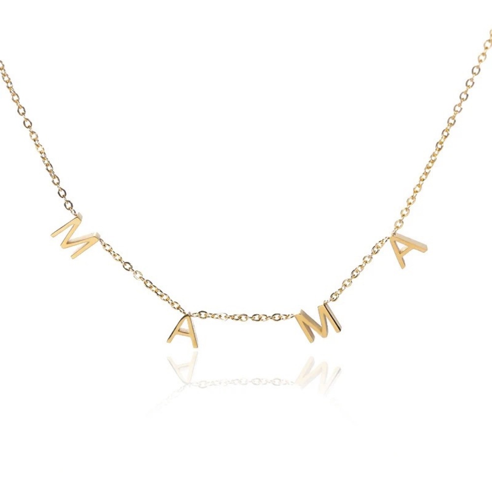 MAMA gold necklace
